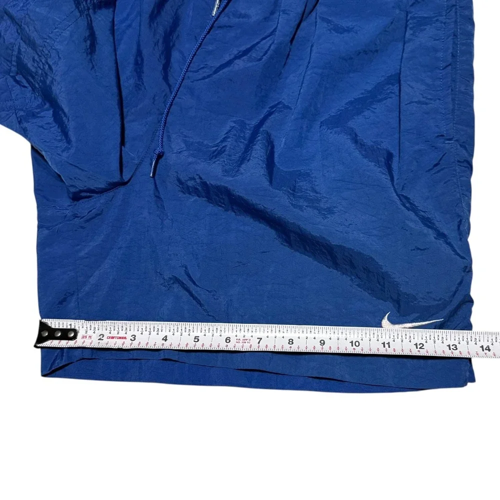 Vintage 90s Nike Nylon Embroidered Swoosh Athletic‎ Distressed Shorts Youth L